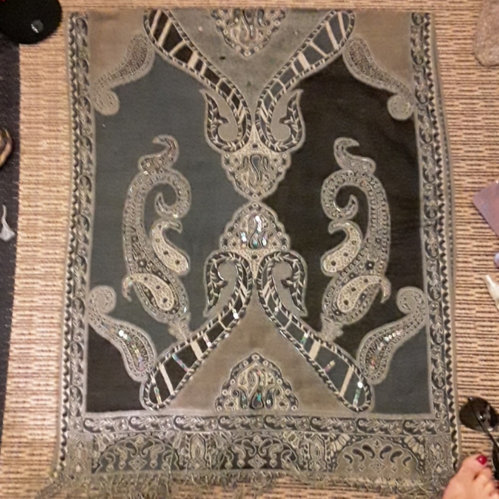 Beaded scarf/shaw... or wall hanging